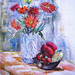 Csendélet 1      Still life1 70x45 olaj,farost