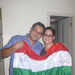 Fabio and me with the hungarian flag