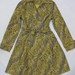 90924A-38  GUCCI YELLOW POLYESTER DUSTCOAT SIZE 2 4 6 PRICE USD4