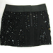 90808A-35 CHANEL BLACK COTTON&LINEN SKIRT SIZE 2 4 6(BACK) PRICE