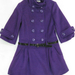 91019A-18A  CHANEL PURPLE WOOL JACKET SIZE 2 4 6 PRICE USD52