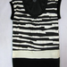 90808A-32 CK BLACK&WHITE COTTON&POLYESTER&COTTON SILK DRESS SIZE