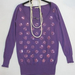 90802A-16C   MIU MIU PURPLE COTTON JERSEY TOP SIZE 4 6  PRICE US