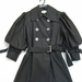 90824A-28A MIU MIU BLACK WOOL COTTON COAT SIZE 2 4 6 PRICE USD 4