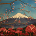 Mount Fuji through the cherry blossoms (Linda Clary)